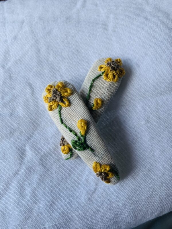 Sunflower Hair Clips - Image 3